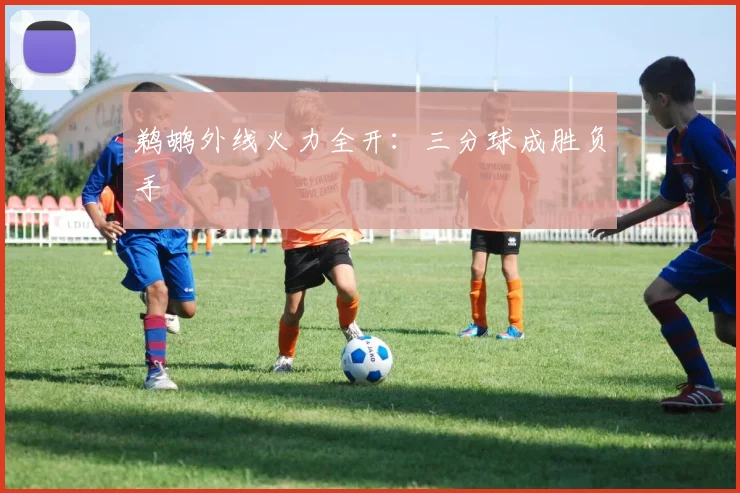 鹈鹕外线火力全开:三分球成胜负手